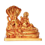 Resin Vishnu Laxmi Idol | 7 Inch | Murti | Sheshnag Vishnu Lakshmi |Home Temple |Statue | Narayan Idol | Diwali |
