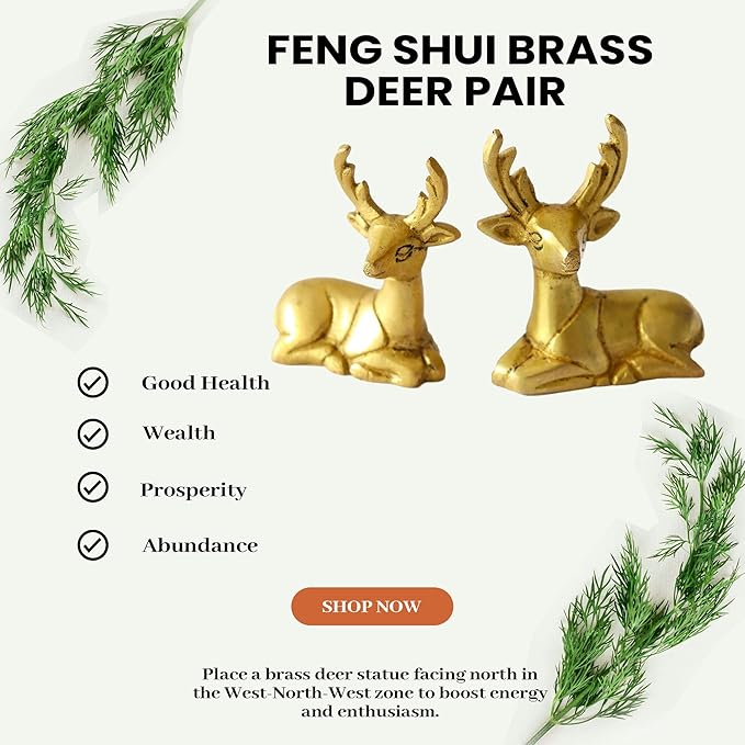 Brass Deer Showpiece - 3inch
