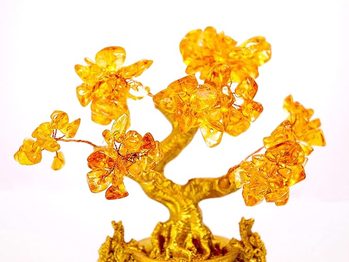 Natural Citrine Crystal Tree of Life  6 inch