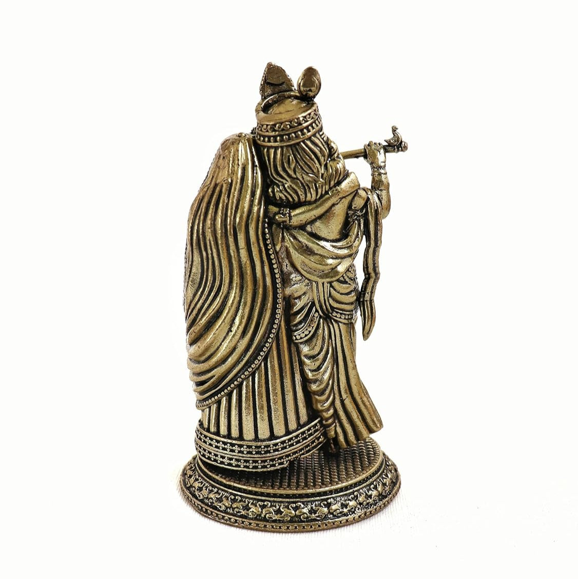 Brass Radha Krishna Statue - 4 Inch