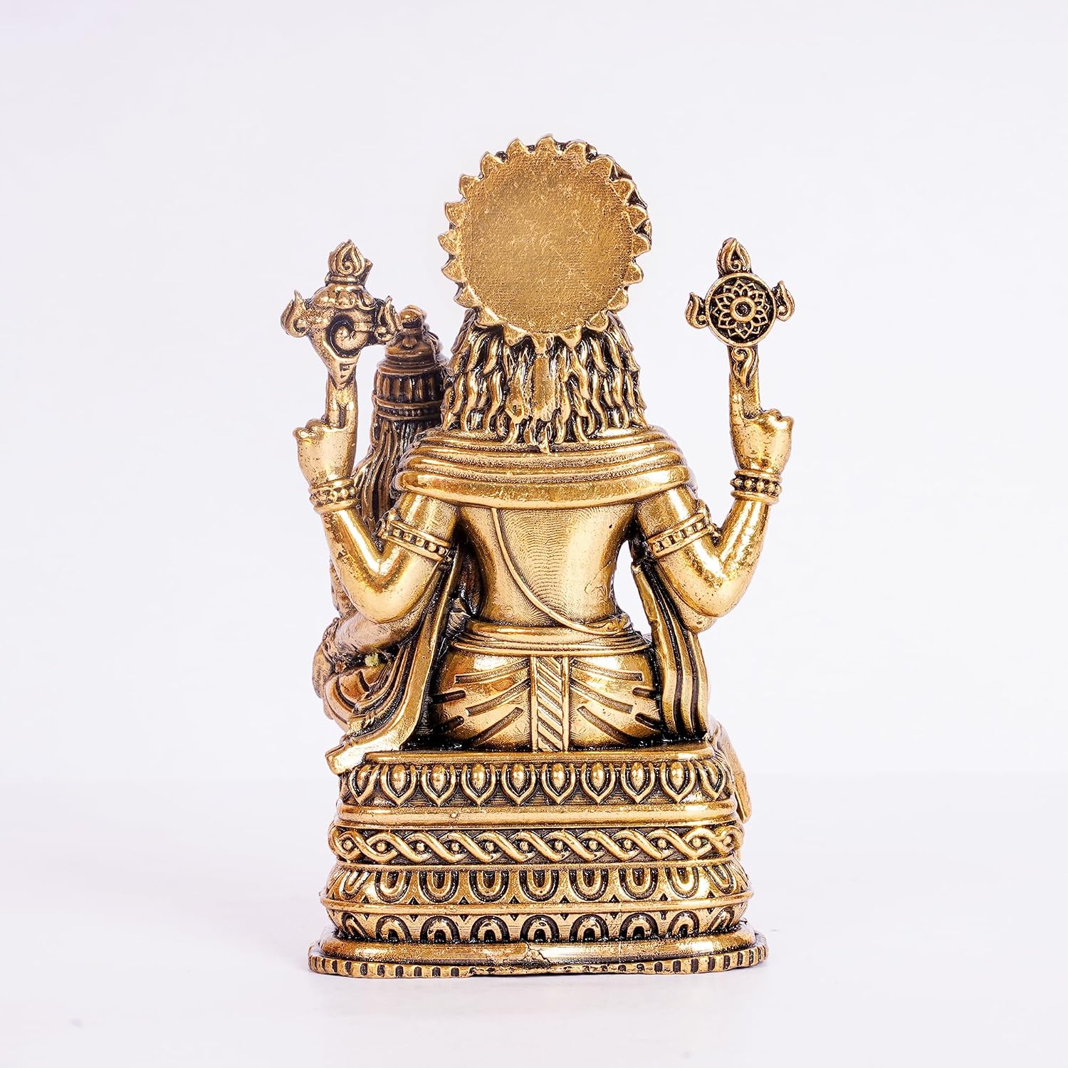 Brass Lakshmi Narasimha Statue | 4 Inch | Narasimha Swamy Murti | Housewarming Gift |
