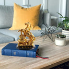 Jumping Horse with Wealth Pot - 8 Inch