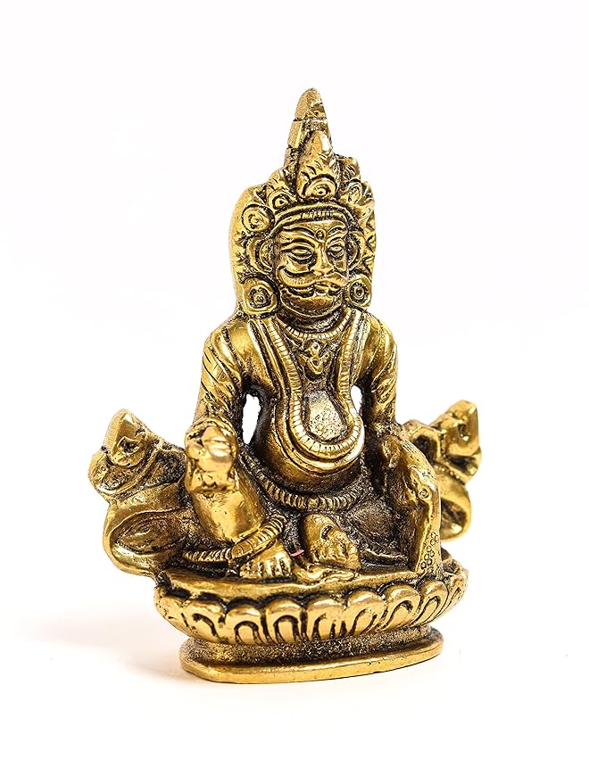 Brass Lord Kuber Idol - 3 Inche