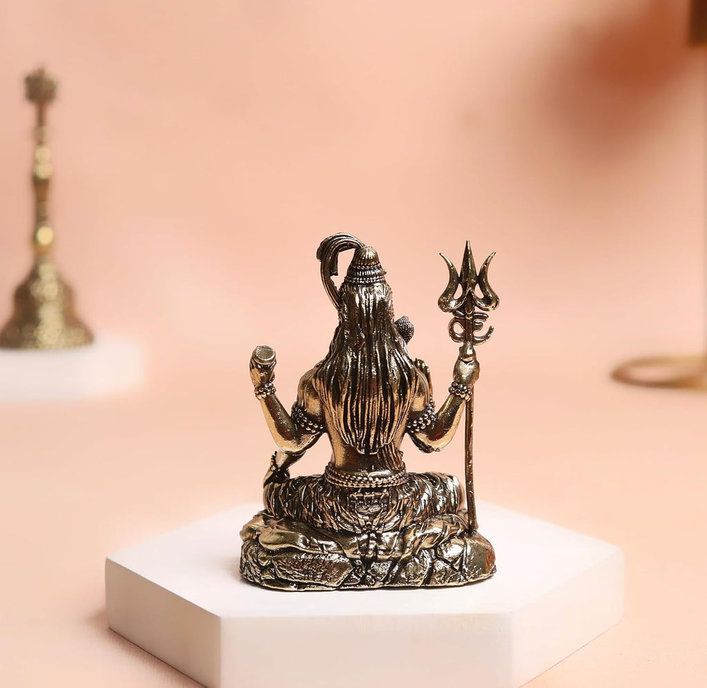 Brass Lord Shiva | 3 Inch | Bholenath Murti | ॐ शिवाय नमस्तुभ्यं |