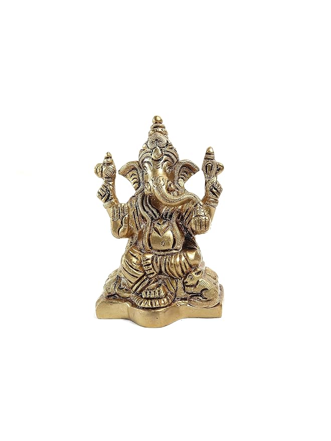 Lord Ganesh Ji Idol (Brass ) 3 INCH