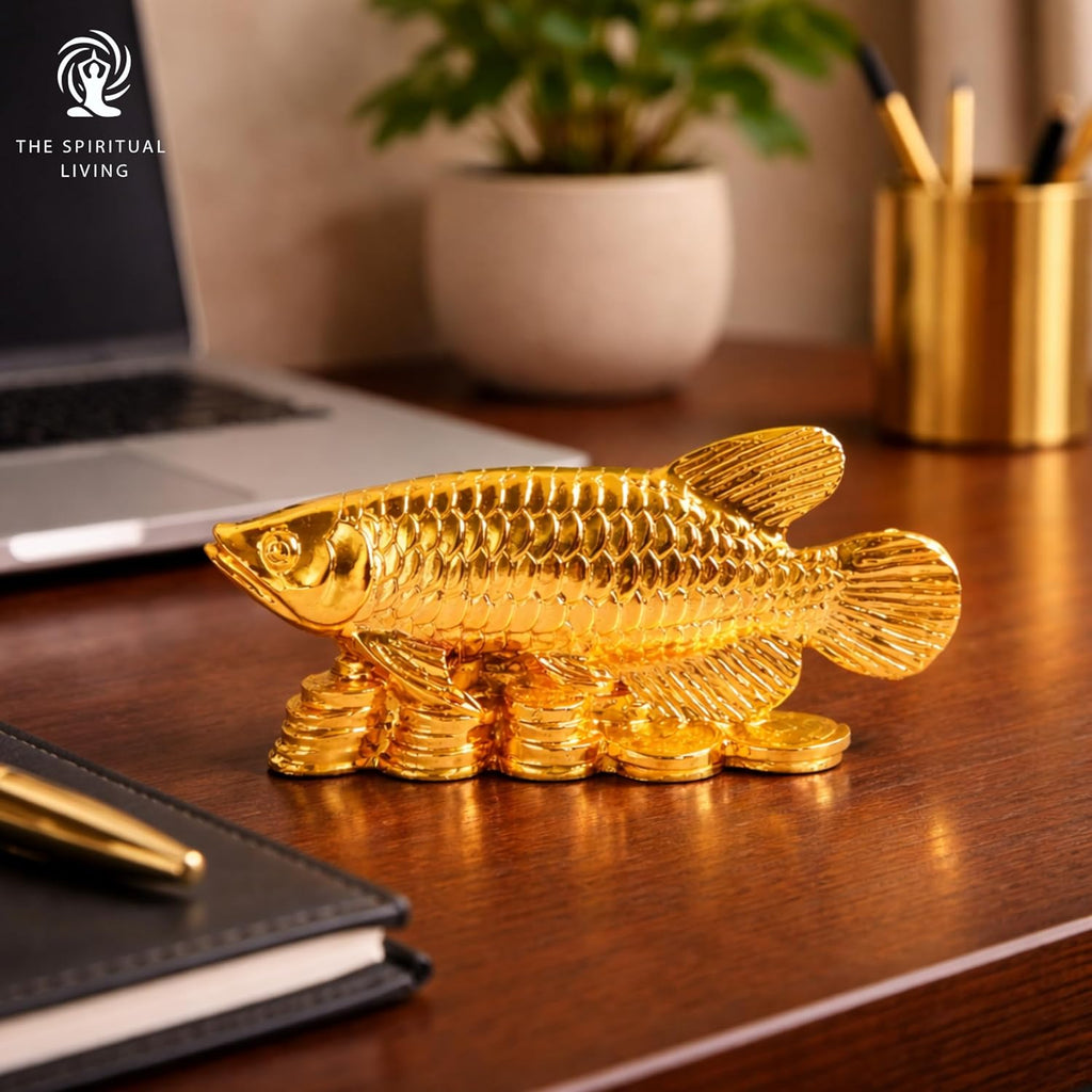Feng Shui Arowana Fish Statue | 5.5 Inch | Vastu Products | Home & Office |