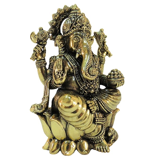 Handcrafted Brass Ganpati Murti