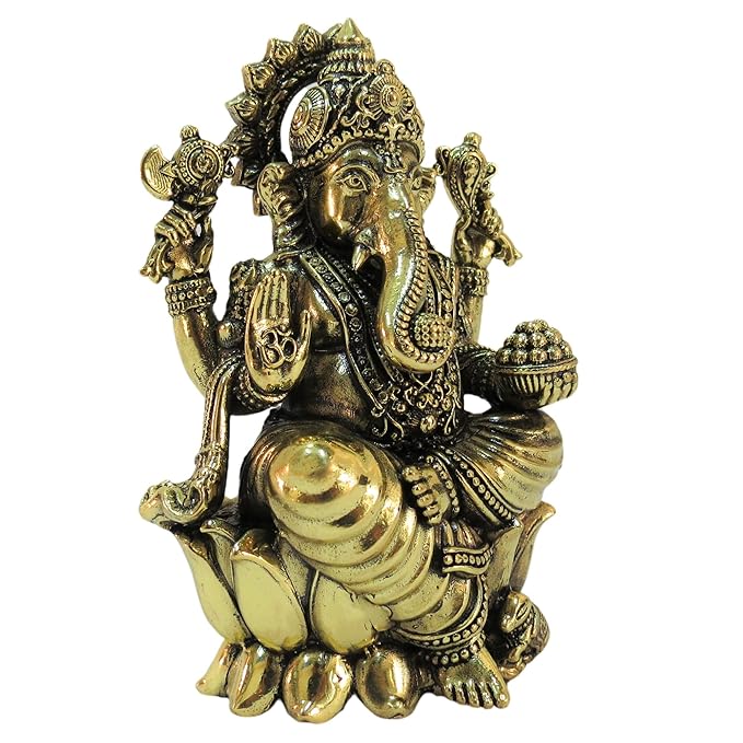 Brass Ganpati Murti - 2.5 Inch