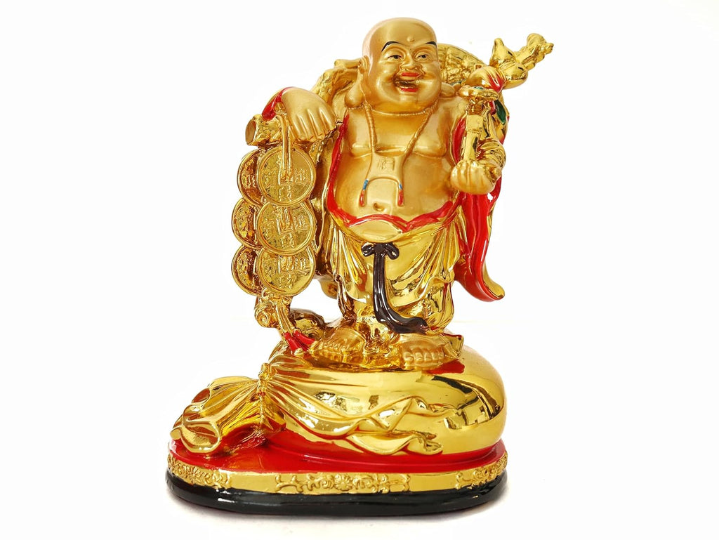 Laughing Buddha for Good Luck | 7 Inch | Feng Shui & Vastu | Home Decor | Statue |Living Room |