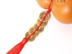 Hanging Purple Clay Wu Lou Gourd Figurine 12 Inch