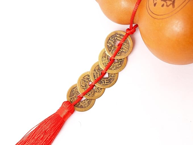 Hanging Purple Clay Wu Lou Gourd Figurine 12 Inch