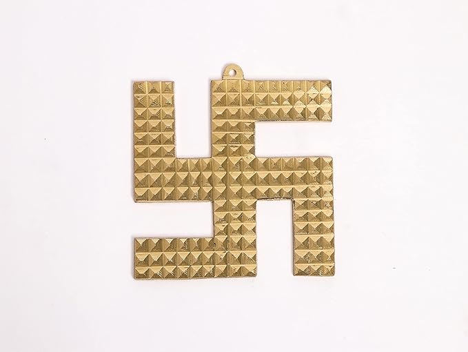 Brass Swastik Pyramid - 4 Inch