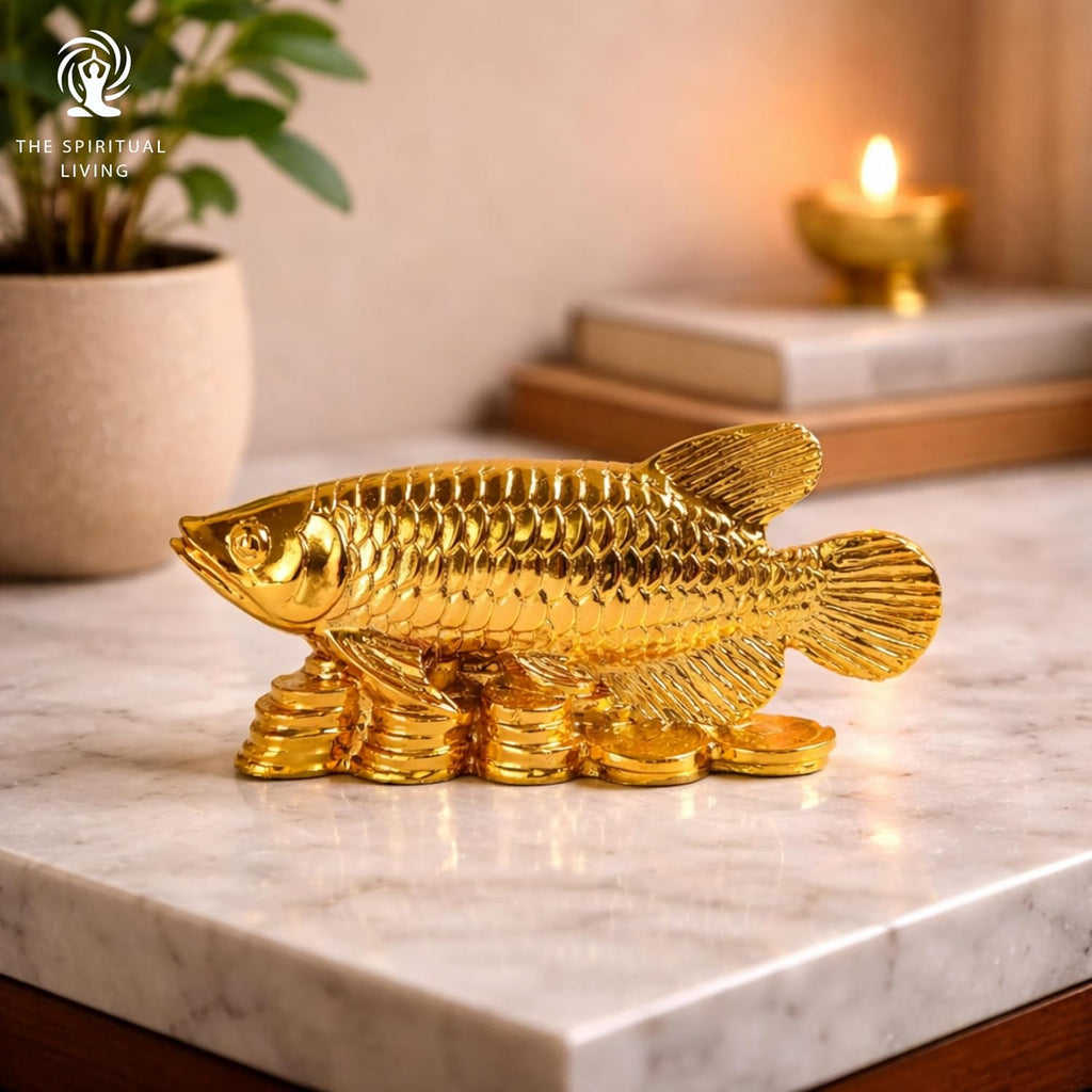 Feng Shui Arowana Fish Statue | 5.5 Inch | Vastu Products | Home & Office |