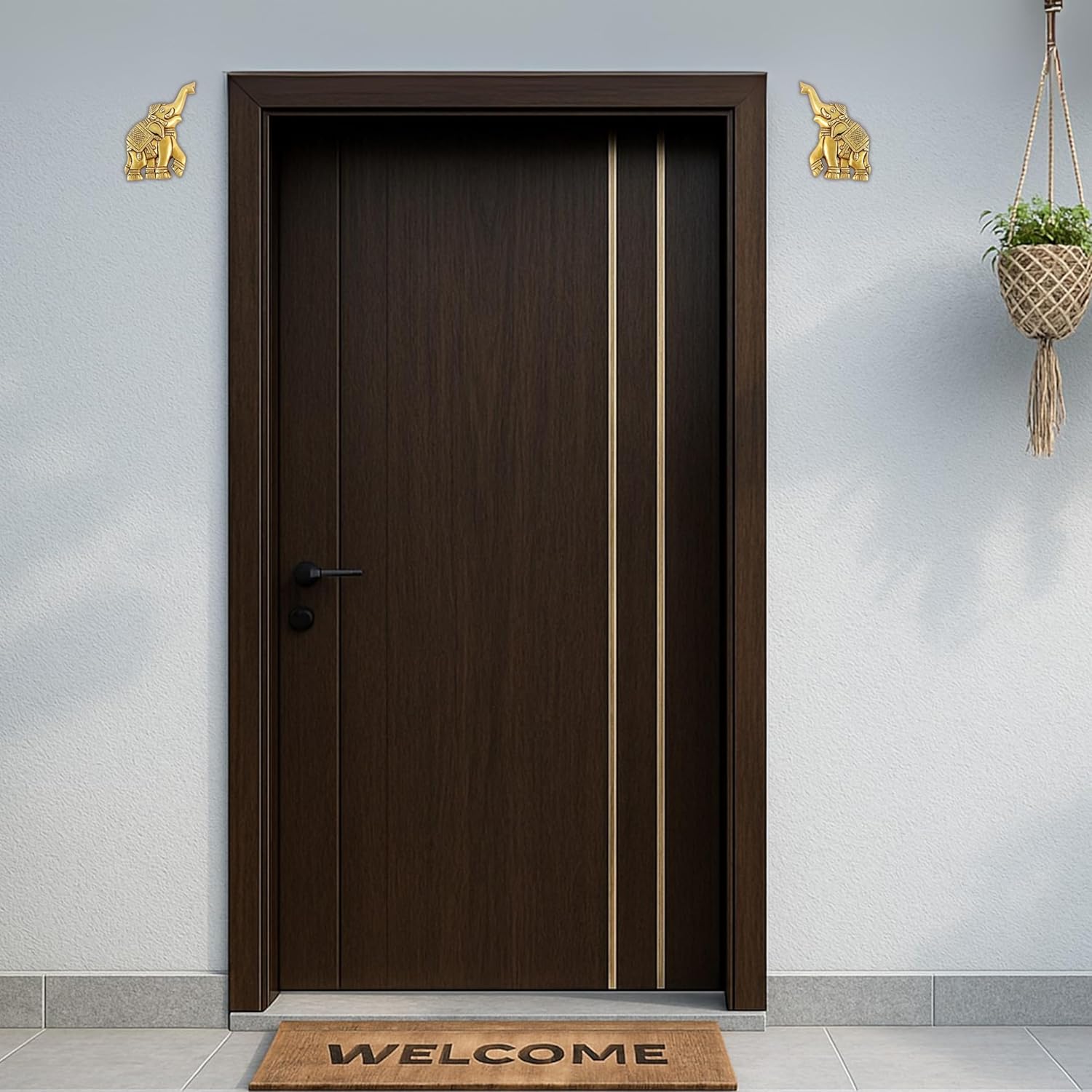 Elephant Wall Hanging Decor | 5 Inch | Main Door | Vastu Decorative | Figurine |