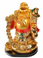 Feng Shui Big Size Laughing Buddha - Kubera - Happy Man - Home Decoration - 12 Inch