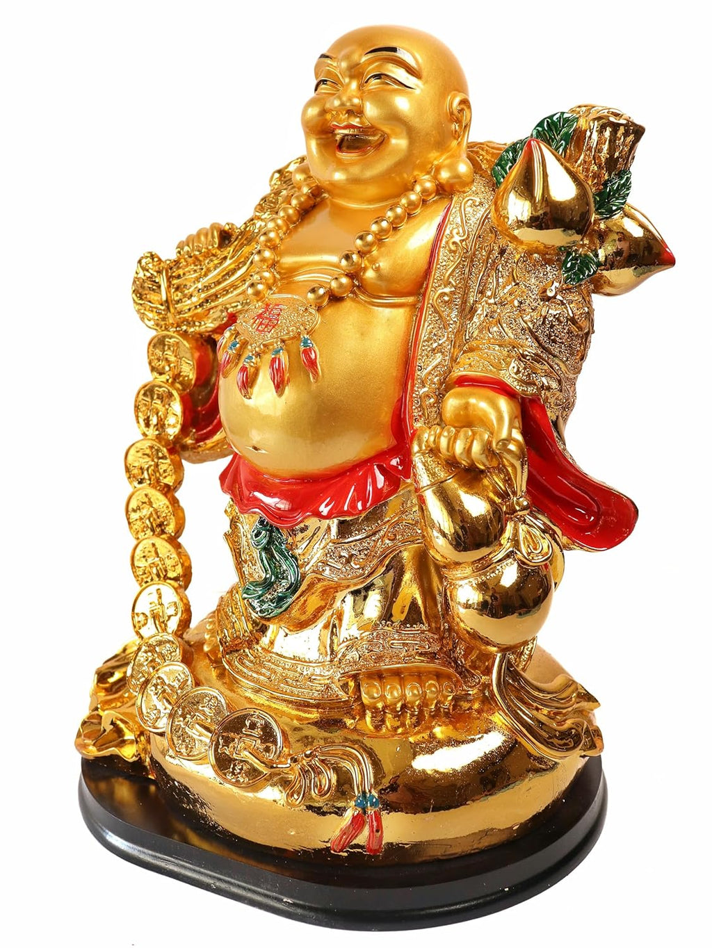 Feng Shui Big Size Laughing Buddha - Kubera - Happy Man - Home Decoration - 12 Inch