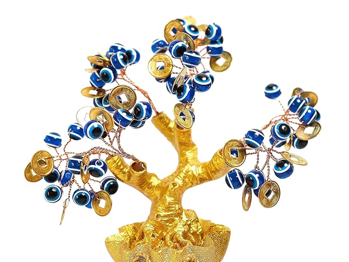 blue evil eye money tree Blue Evil Eye (Money Tree) 7 Inch – The Spiritual Living