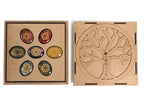 Seven Chakra Healing Stones In Wooden Box ( Set of 7 )