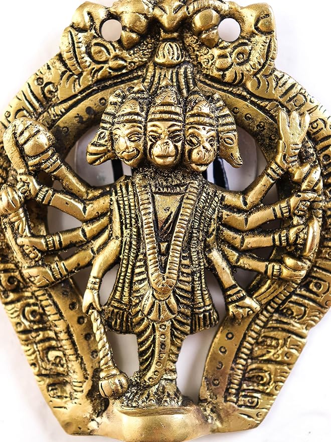 Panchmukhi Hanuman Ji Idol (Brass)