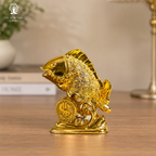 Arowana Fish with Wealth Pot | 2.5 Inch