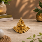 Ashtadhatu Meru Shree Yantra (Brass) 2 Inch