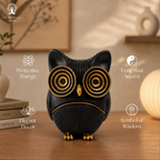Owl Statue for Good Luck | 3.5 Inch | Showpiece | Home Decor |House Warming Gifts | Evil Eye | Nazar Battu |