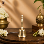 Brass Ghanti for Mandir - Pooja Room - Temple - 4 Inch