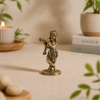 Lord Krishna Statue Playing Flute | 2.5 Inch | Idol Small | Murti | Kanha for Home Temple Puja | Murli Manohar | જય શ્રી કૃષ્ણ |
