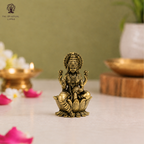 Pure Brass Lakshmi Devi Idol | 2 Inch | Idol For Pooja Room - Home Decor |