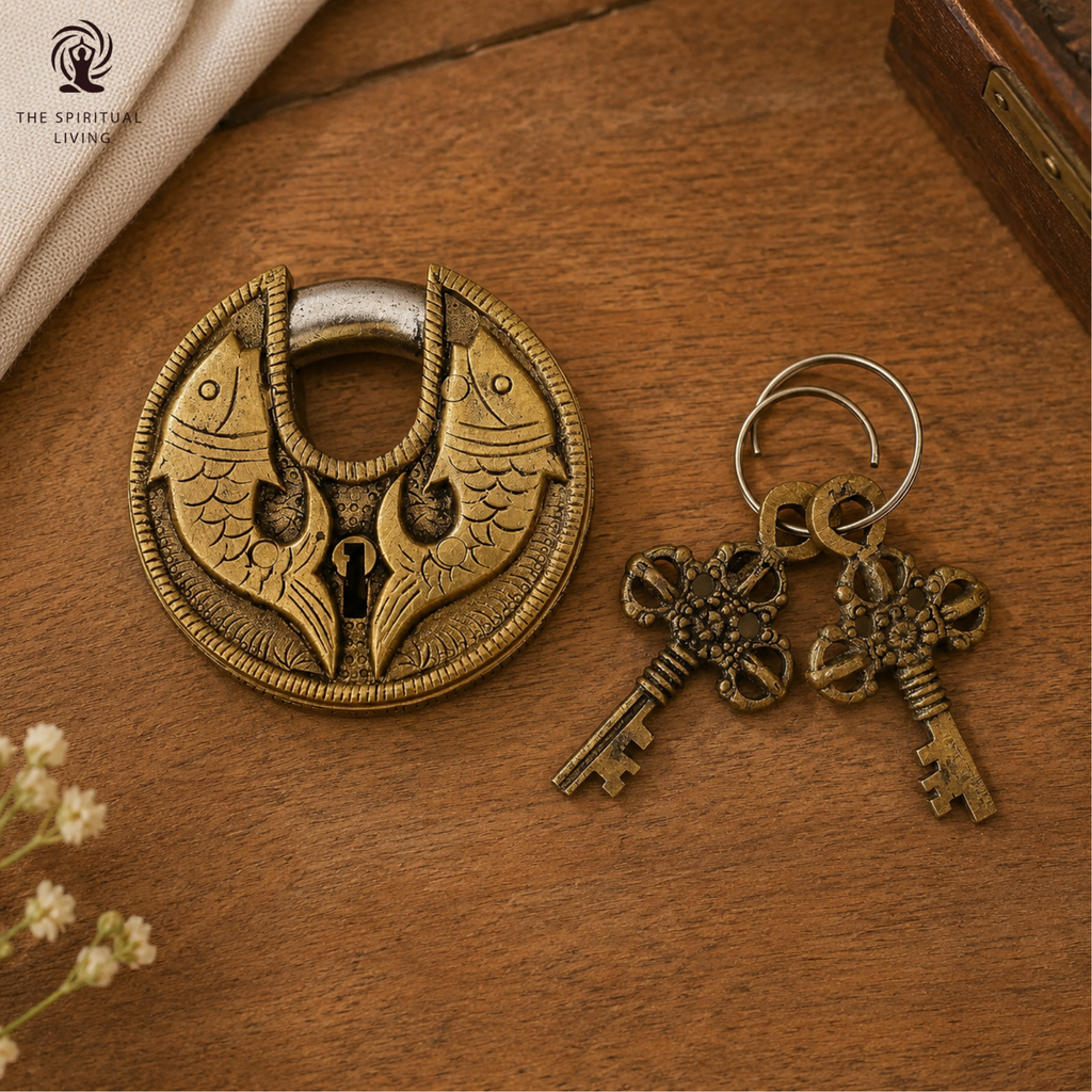 Brass Lock and Keys for Home - 3 INCH