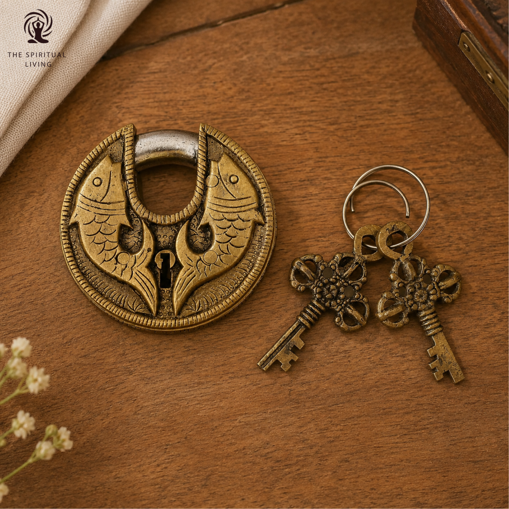 Brass Lock and Keys for Home - 3 INCH