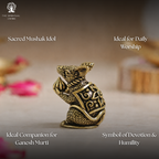 Brass Rat for Ganesh - 1.5 Inch