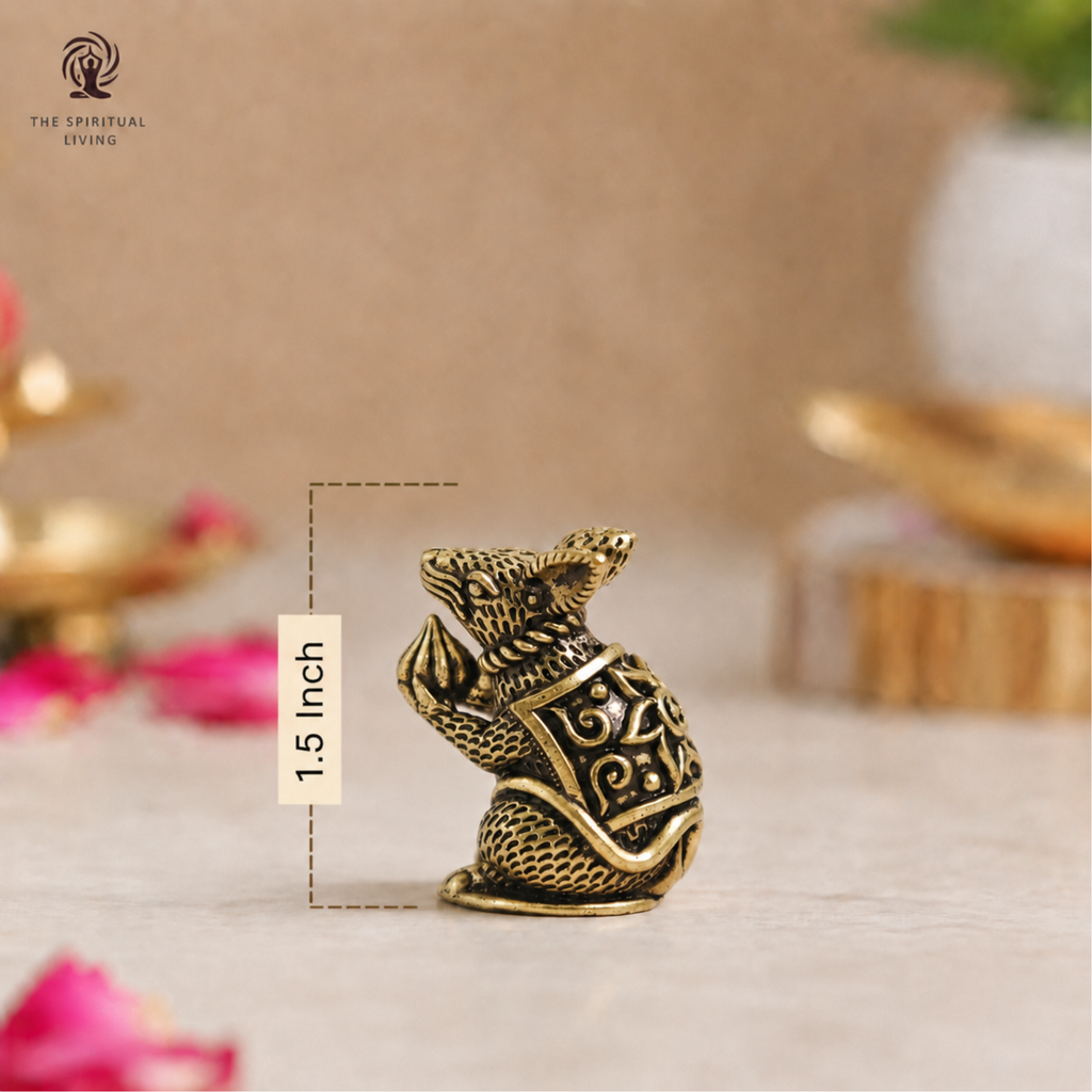 Brass Rat for Ganesh - 1.5 Inch