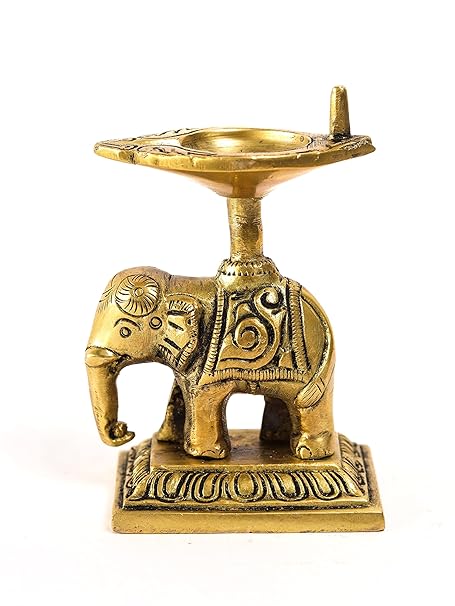 Elephant Diya (Brass )