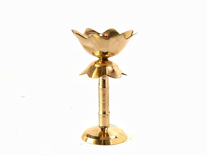 Brass Lotus Kamal Nanda Jyoth Diya