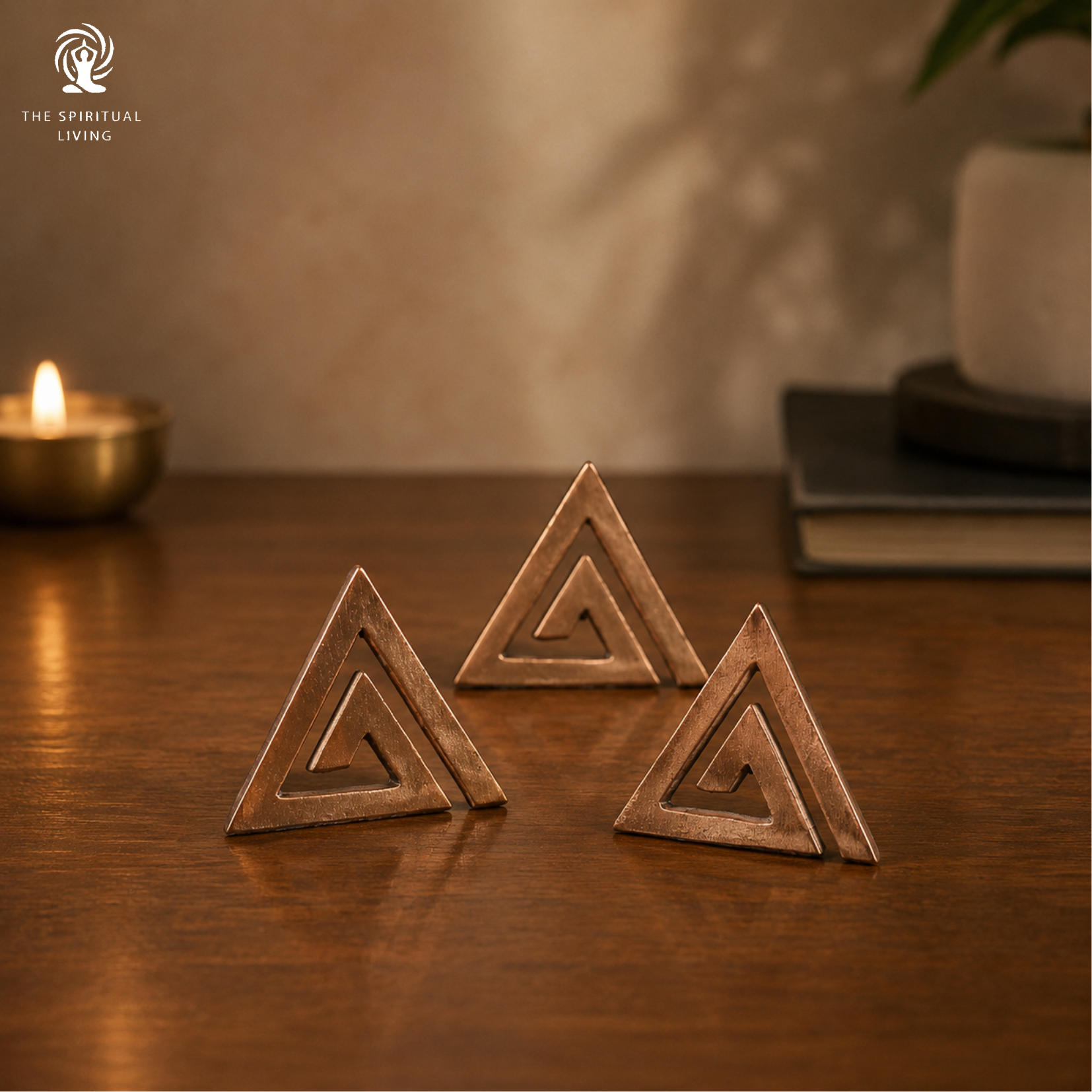 Copper Vastu Helix for South East - 2 Inch - Pack of 3