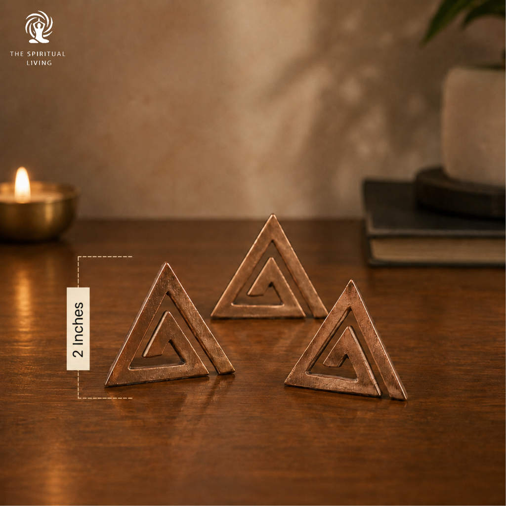 Copper Vastu Helix for South East - 2 Inch - Pack of 3