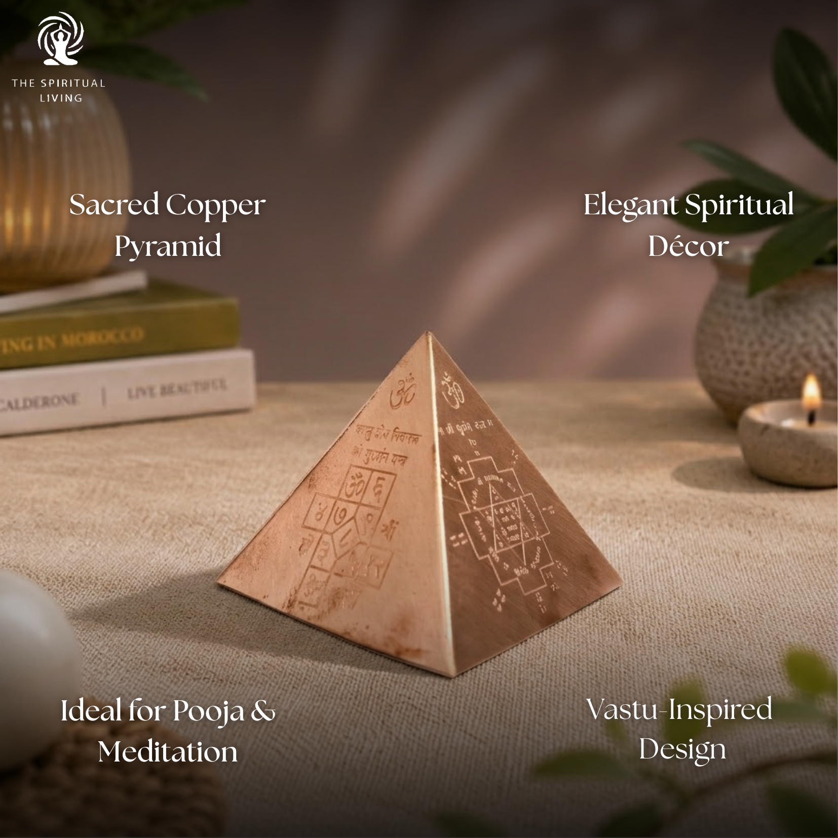 Copper Pyramid Vastu for Home - 3 Inch