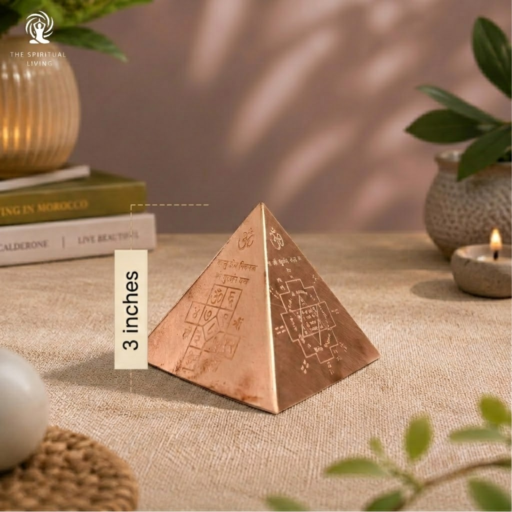 Copper Pyramid Vastu for Home - 3 Inch