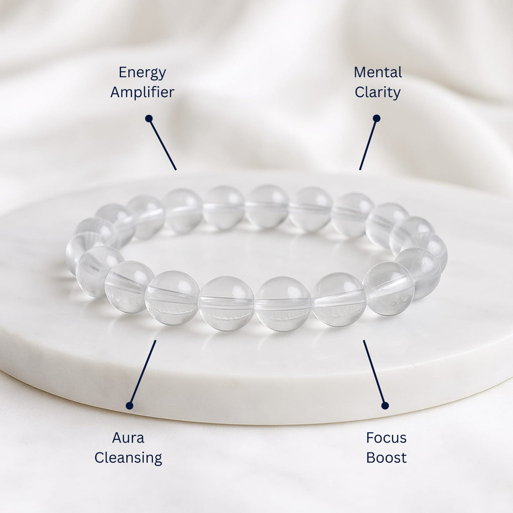 Clear Quartz Crystal Bracelet