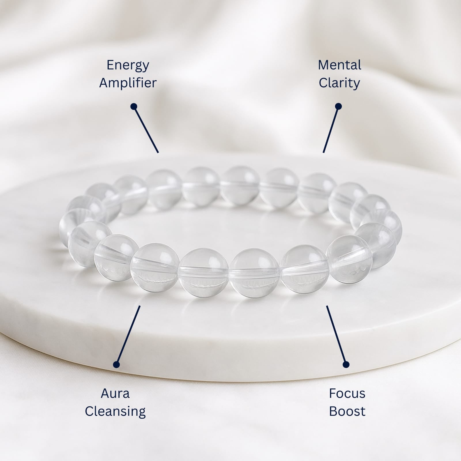 Clear Quartz Crystal Bracelet