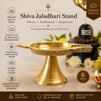 Brass Jal Abhishek Stand for Shivling | 6 Inch | Shiva Jaladhari Stand | Sawan Special | Rudrabhishek | Mahashivratri | Home Mandir