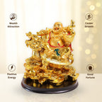 Laughing Buddha On Dragon Tortoise | 5 Inch |
