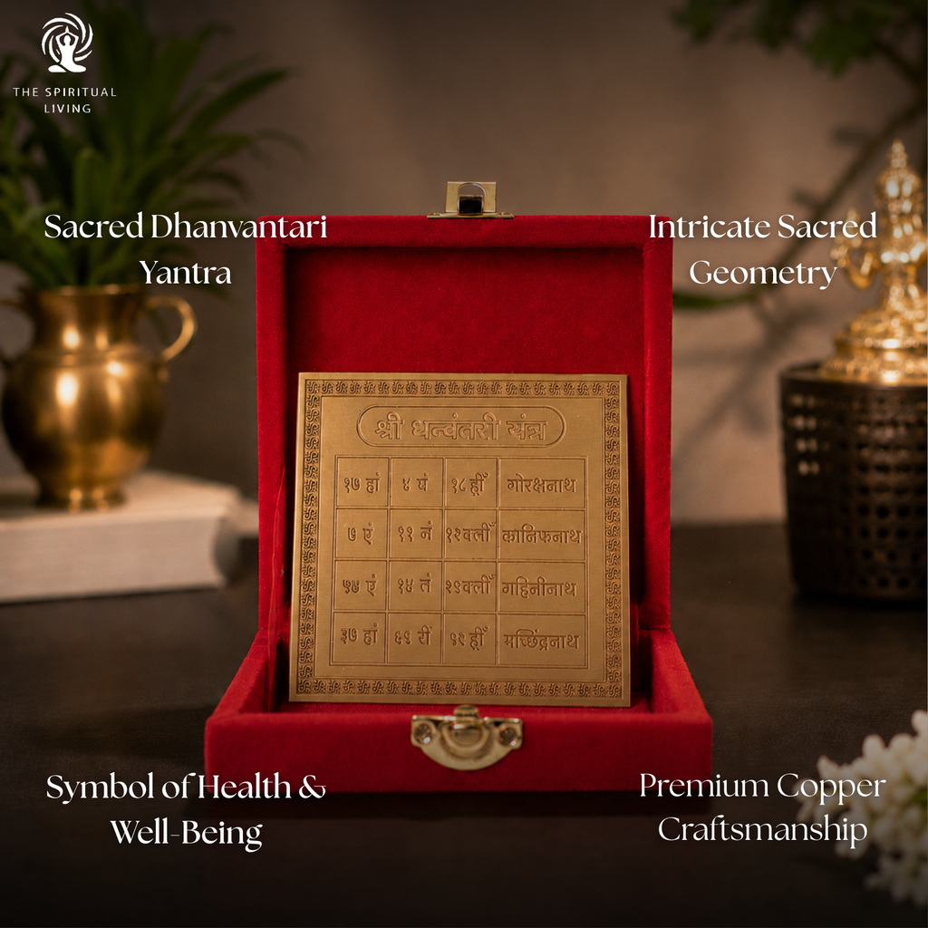 Shri Dhanvantari Yantra - धनवंतरी यंत्र - 4 Inch
