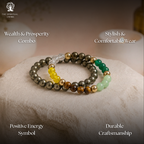 Dhan Yog & Pyrite Bracelet Wealth Combo