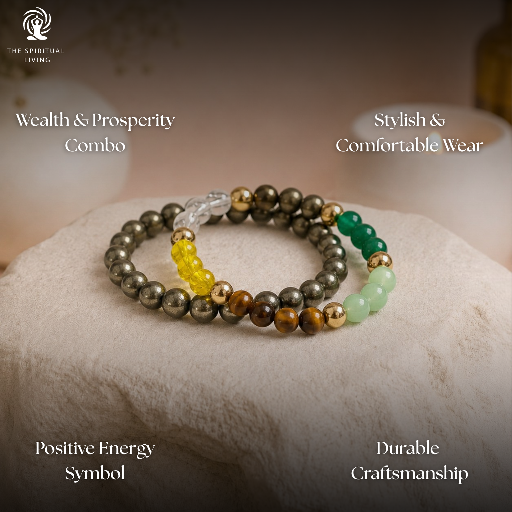 Dhan Yog & Pyrite Bracelet Wealth Combo