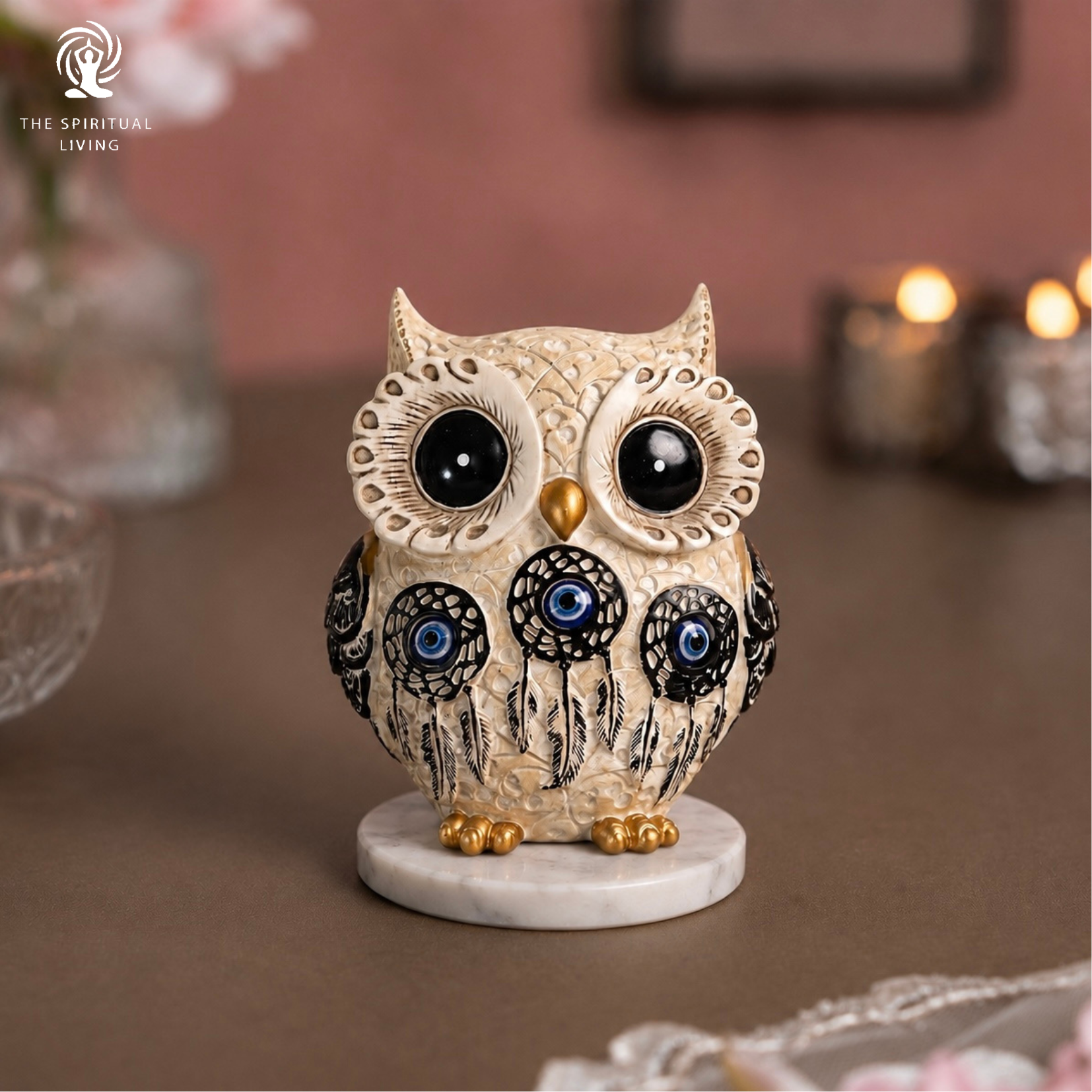 White Owl Showpiece - ( Evil Eye )