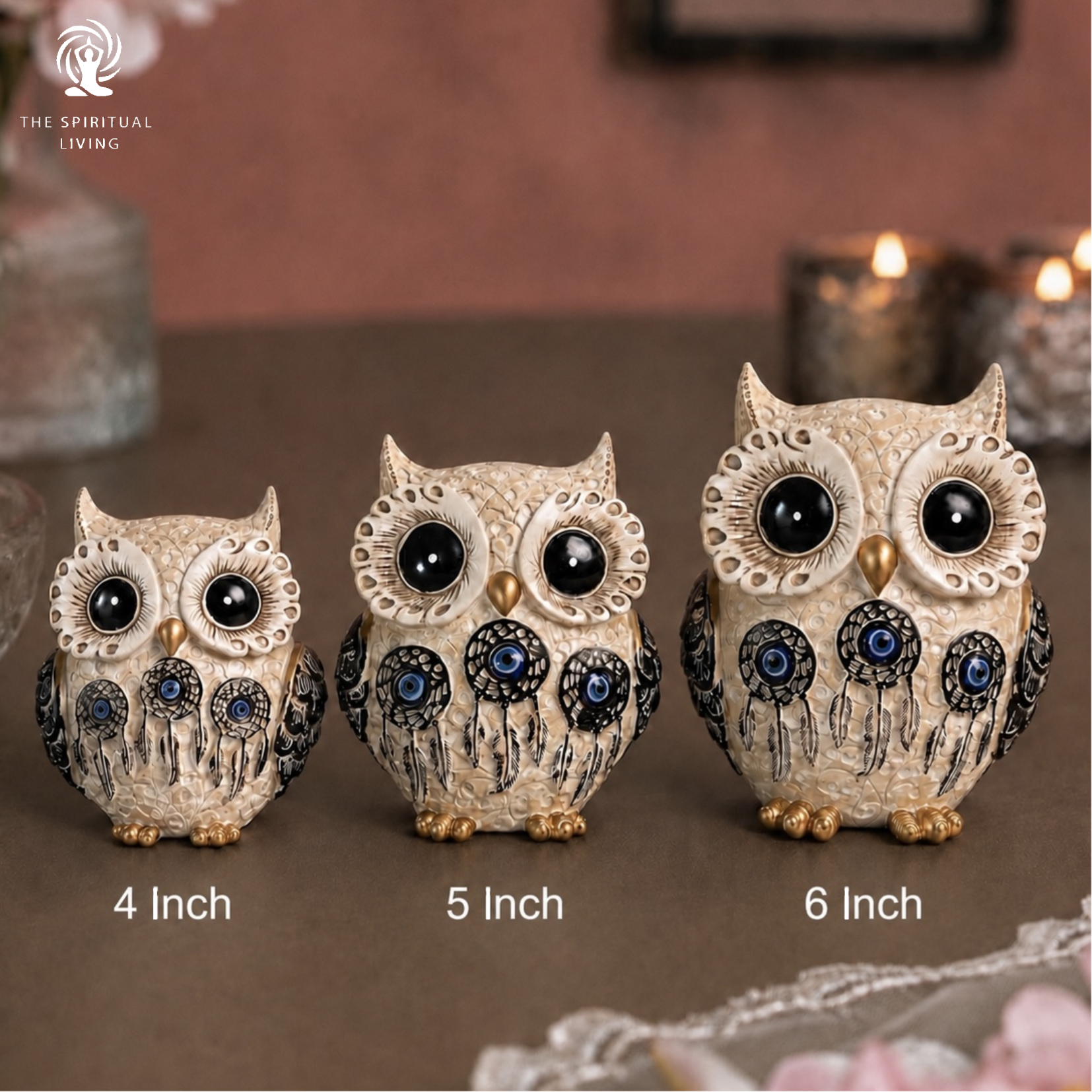 White Owl Showpiece - ( Evil Eye )