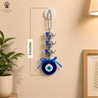 Evil Eye Wall Hanging with 3 Elephants | 9 Inch