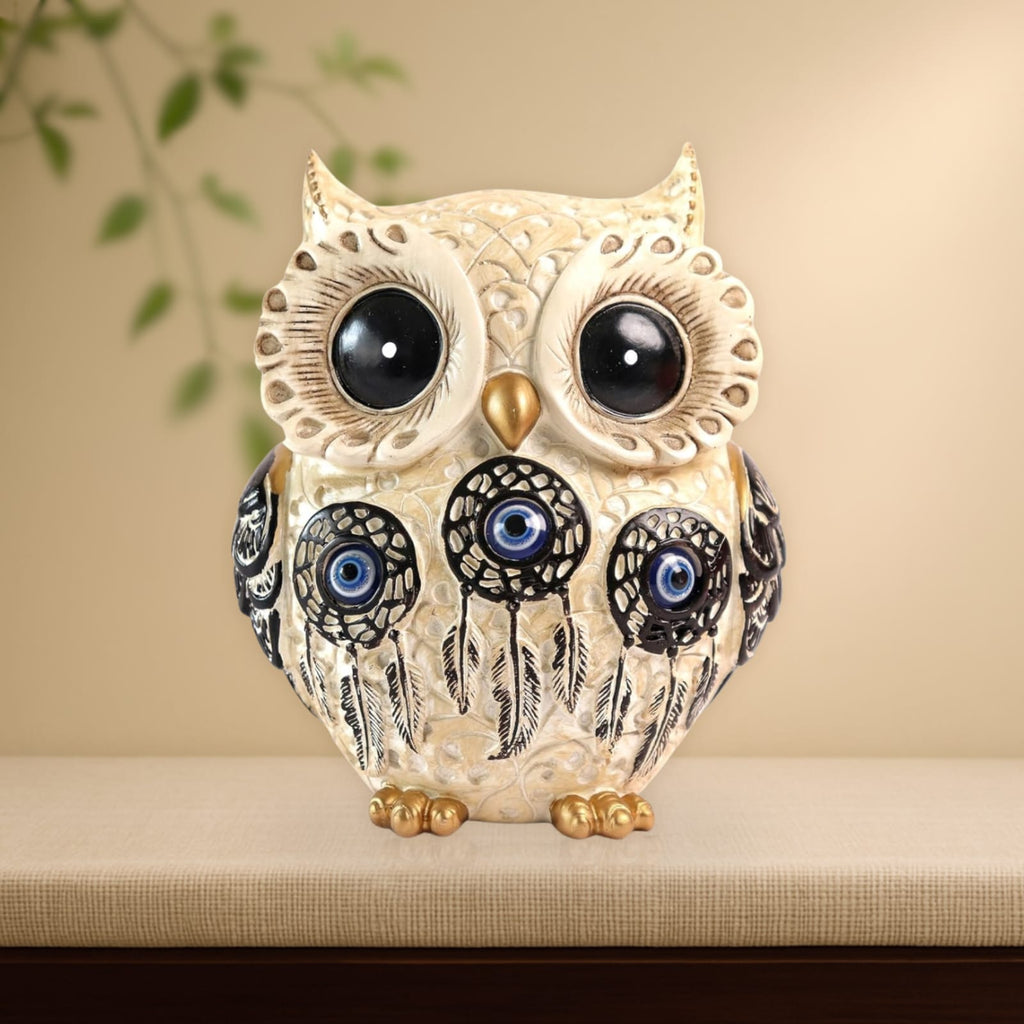 White Owl Showpiece - ( Evil Eye )